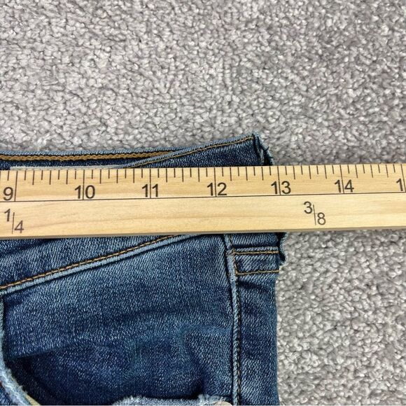 Rag & Bone Jeans Women's 26 Blue Skinny Low Rise Dark Denim Stretch Distressed - Picture 8 of 12